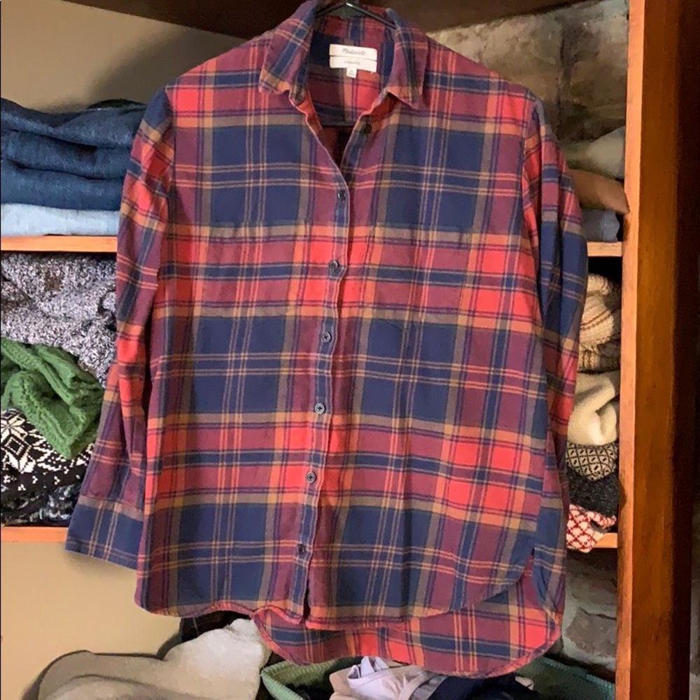 Madewell boyfriend flannel